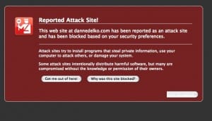 After clicking the SERP Firefox jumps in and says I am bad too!